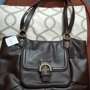 Beautiful, spacey soft leather coach purse